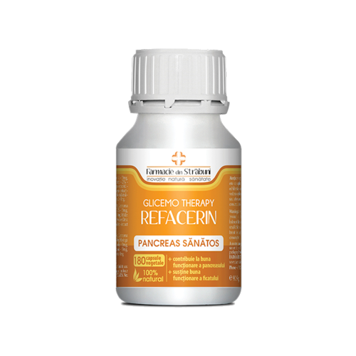 Refacerin Glicemo - Pancreas Sănătos 180 capsule - imagine 1