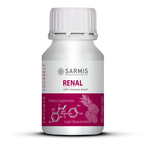 Renal cu Bromelaina - 180 cps veg - imagine 1